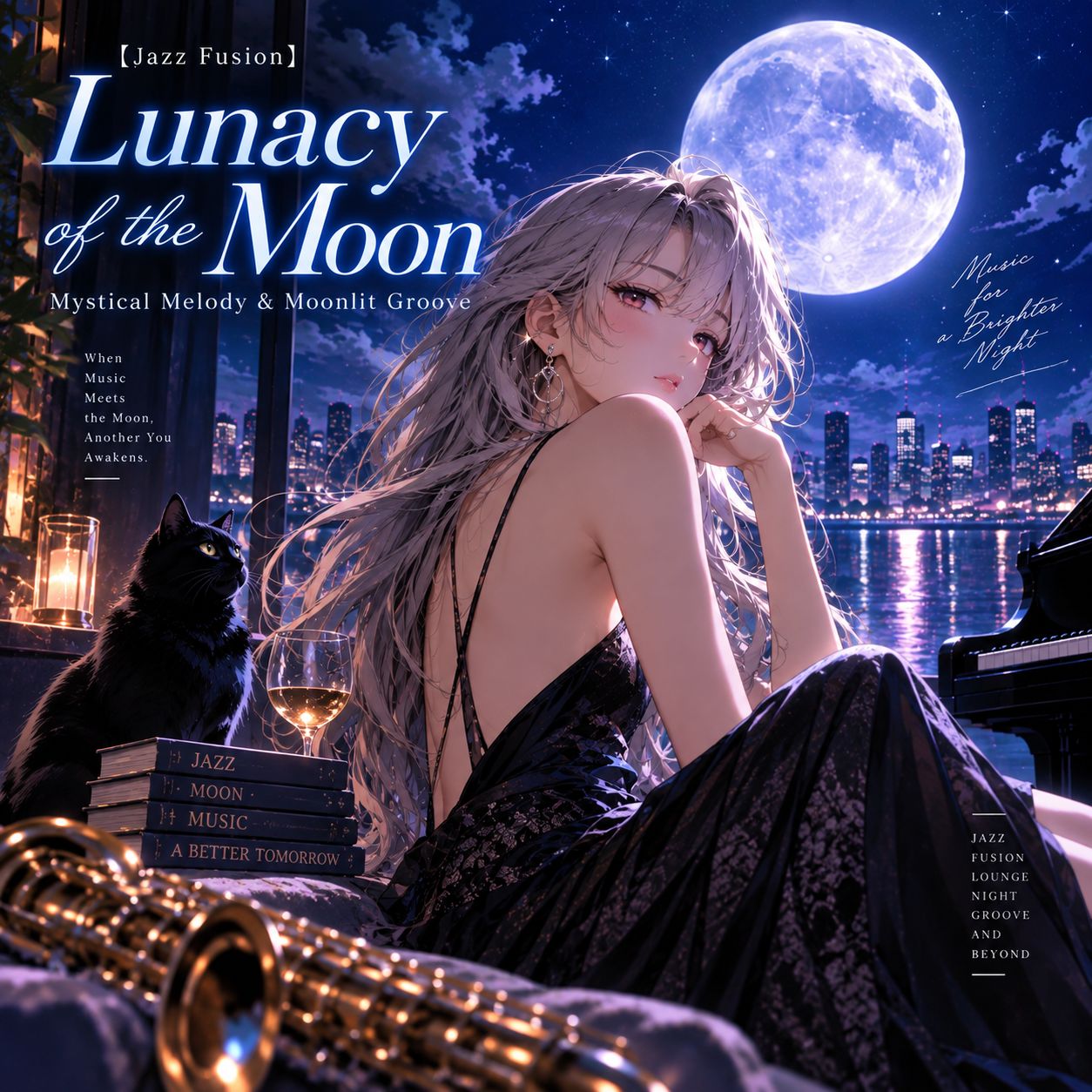 『【Jazz Fusion】Lunacy of the Moon | Mystical Melody & Moonlit Groove』のアートワーク