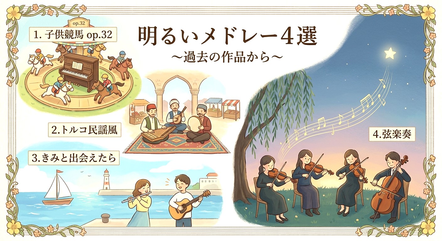 『音楽は楽しむもの ４曲メドレー』のアートワーク