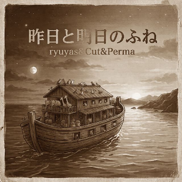 『昨日と明日のふね（詞：ryuyasさん）』のアートワーク